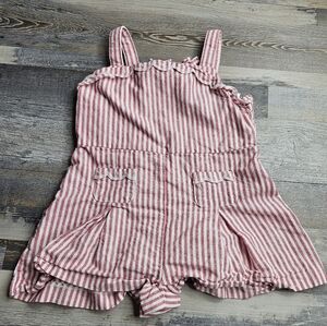 Edgehill Collection The Broke Brooke Shorts Jumper Red White Stripes 2T